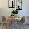 Romantic Proposal Silhouette Wall Art Decor in Dining Room