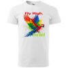 T-Shirt or Hoodie "Fly High, Live Bold" – Vibrant Parrot Design - Image 4