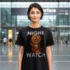 T-Shirt and Hoodie "Night Watch" – Fierce Tiger Design - Image 3