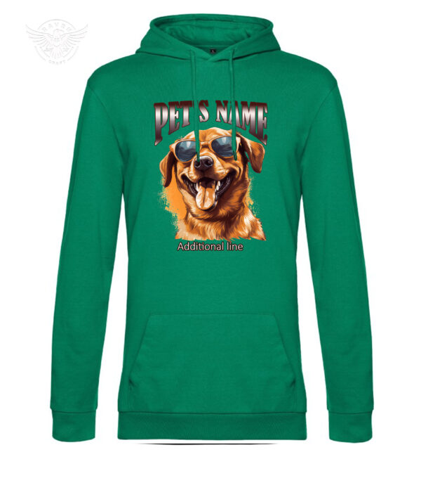 Personalized Pet Portrait T-Shirt & Hoodie – Cool Dog with Sunglasses - immagine 15