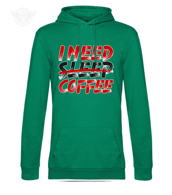 T-Shirt or Hoodie "I Need Coffee" – Fun Apparel for Coffee Enthusiasts – Bild 14