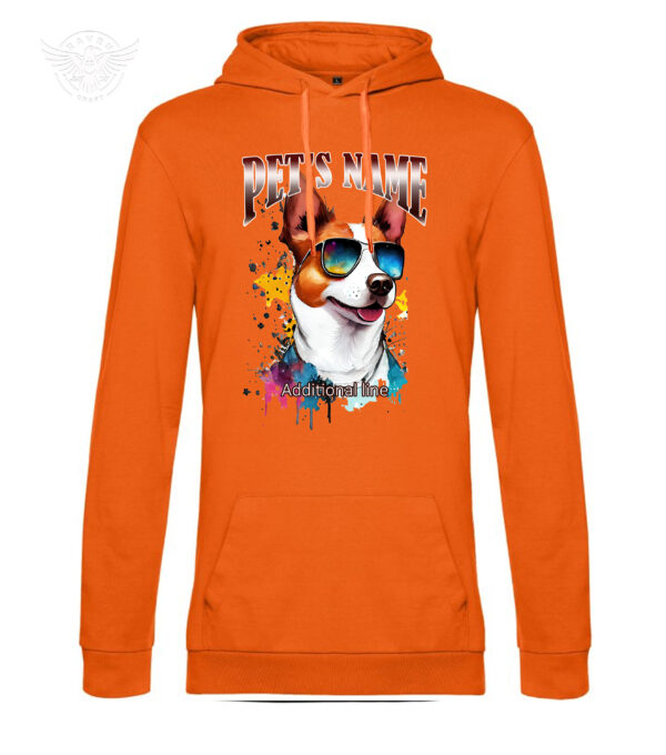 Personalized Pet Portrait T-Shirt & Hoodie – Cool Watercolor Style - obrazek 13