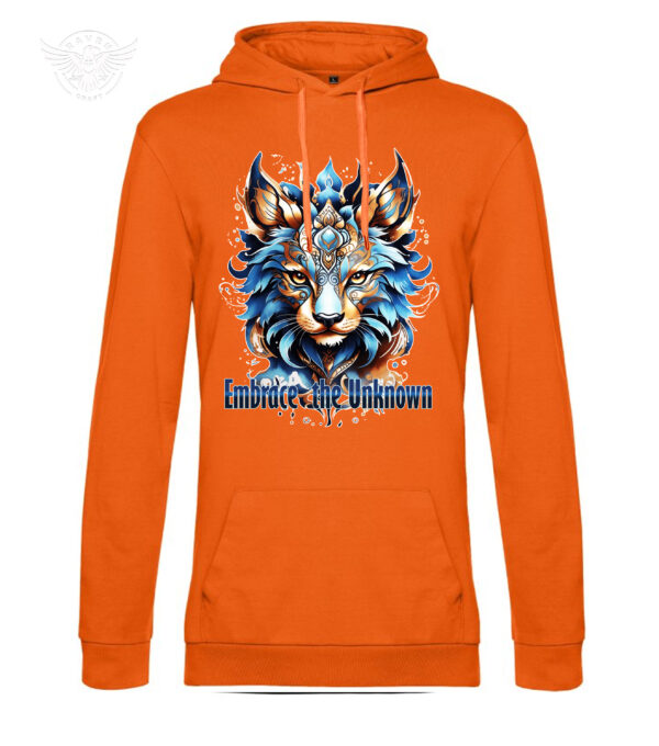 T-Shirt or Hoodie "Embrace the Unknown" – Mystical Wolf Design for Free Spirits - obrazek 13