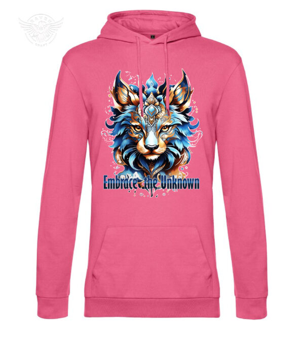 T-Shirt or Hoodie "Embrace the Unknown" – Mystical Wolf Design for Free Spirits - obrazek 12