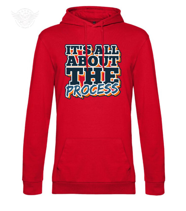 T-Shirt or Hoodie "It's All About The Process" – Inspirational Apparel – Image 11