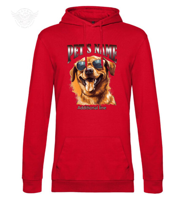 Personalized Pet Portrait T-Shirt & Hoodie – Cool Dog with Sunglasses - immagine 12