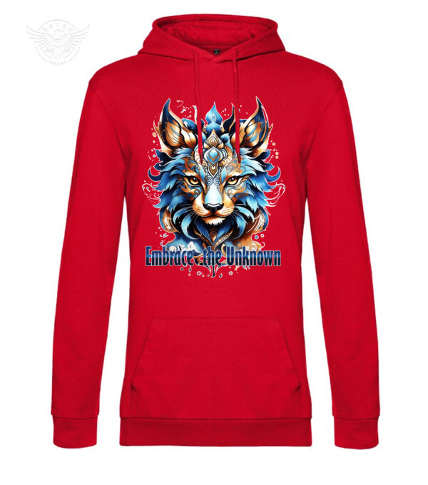 T-Shirt or Hoodie "Embrace the Unknown" – Mystical Wolf Design for Free Spirits - obrazek 11