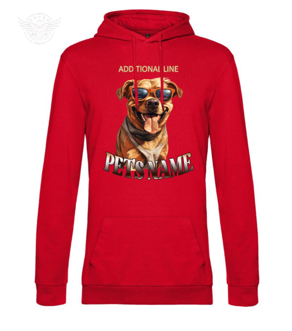 Personalized Pet T-Shirt & Hoodie – Cool Dog with Sunglasses – Bild 11