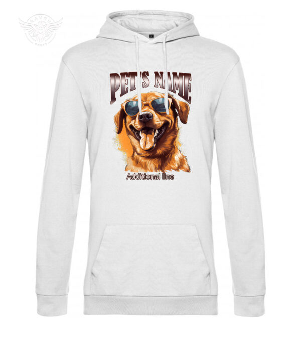 Personalized Pet Portrait T-Shirt & Hoodie – Cool Dog with Sunglasses - Image 11