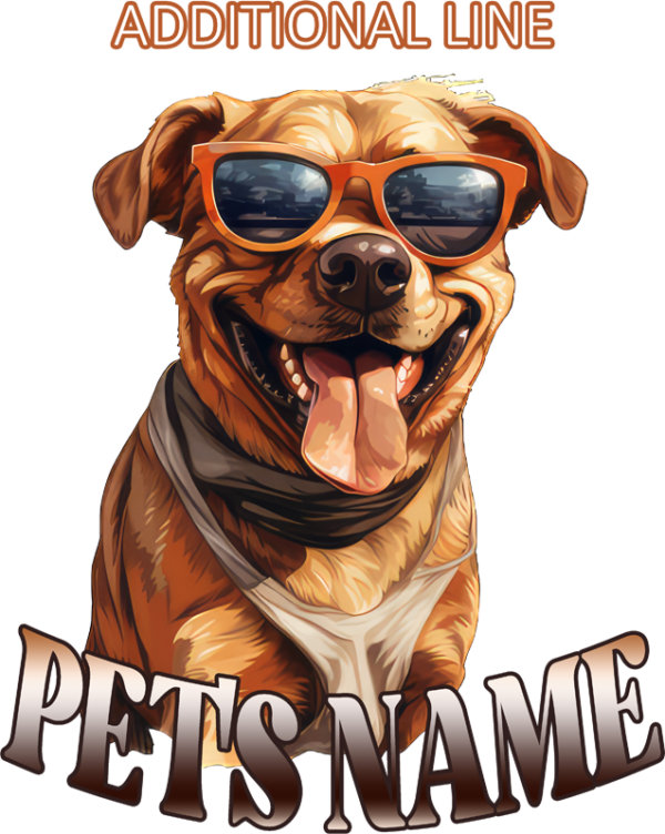 Personalized Pet T-Shirt & Hoodie – Cool Dog with Sunglasses - Image 17