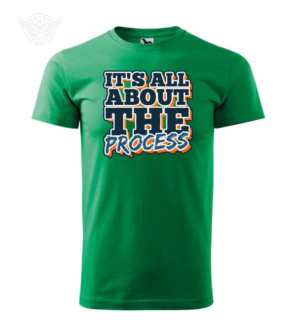 T-Shirt or Hoodie "It's All About The Process" – Inspirational Apparel - immagine 8