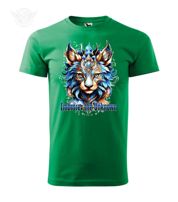 T-Shirt or Hoodie "Embrace the Unknown" – Mystical Wolf Design for Free Spirits - obrazek 8