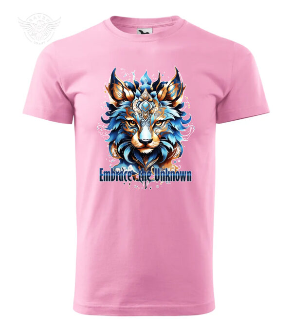 T-Shirt or Hoodie "Embrace the Unknown" – Mystical Wolf Design for Free Spirits - obrazek 6