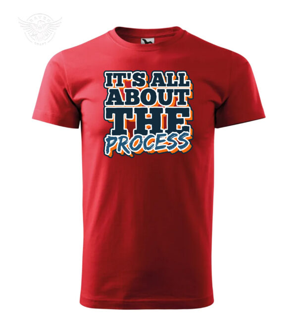 T-Shirt or Hoodie "It's All About The Process" – Inspirational Apparel - Image 5