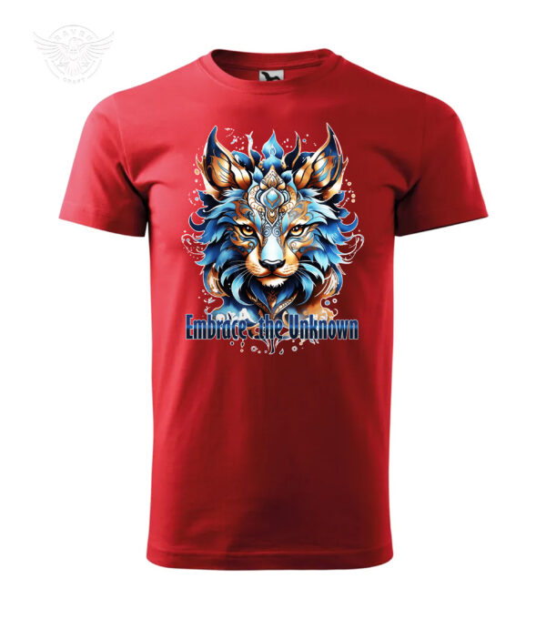 T-Shirt or Hoodie "Embrace the Unknown" – Mystical Wolf Design for Free Spirits - obrazek 5