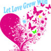 Let Love Grow Wild – Romantic Heart & Butterfly Print - Image 2