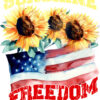 T-Shirt or Hoodie "Sunshine Freedom" – Patriotic Floral Design for Summer Vibes - Image 2