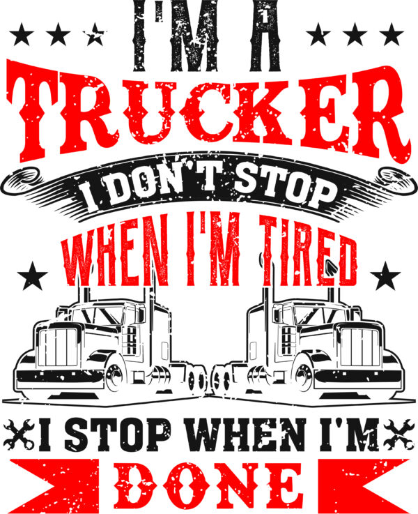 Funny Trucker T-Shirt & Hoodie – Perfect for Dedicated Truck Drivers - Image 2
