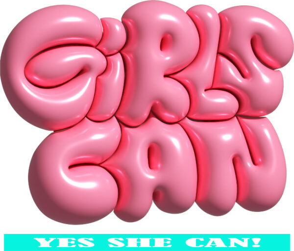 "Girls Can – Yes She Can!" Empowering T-Shirt & Hoodie - Image 2