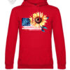 T-Shirt or Hoodie "Sunflower & Flag" – A Tribute to Freedom and Nature - obrazek 13