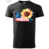 T-Shirt or Hoodie "Sunflower & Flag" – A Tribute to Freedom and Nature - obrazek 10