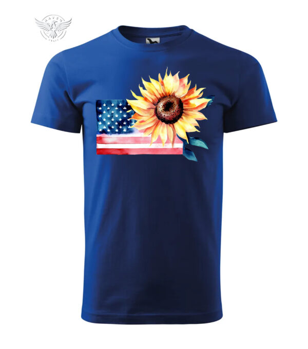 T-Shirt or Hoodie "Sunflower & Flag" – A Tribute to Freedom and Nature - obrazek 9